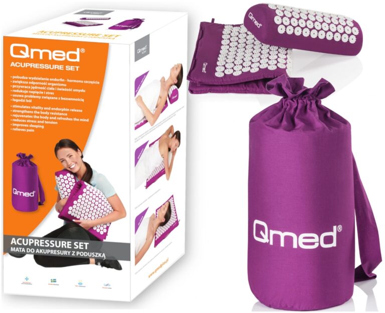 Mata do akupresury kolcami akupresura masaż QMED